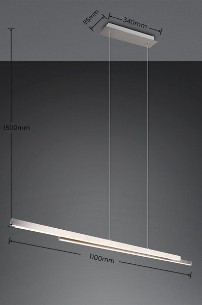 Lampadario argentato Odio – Reality