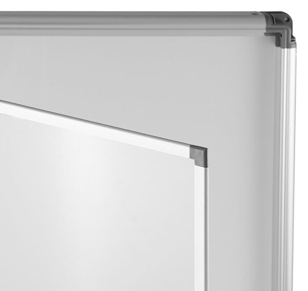 Bacheca con Anta Battente 49,1x35x2,6 cm in Alluminio Grigio Chiaro