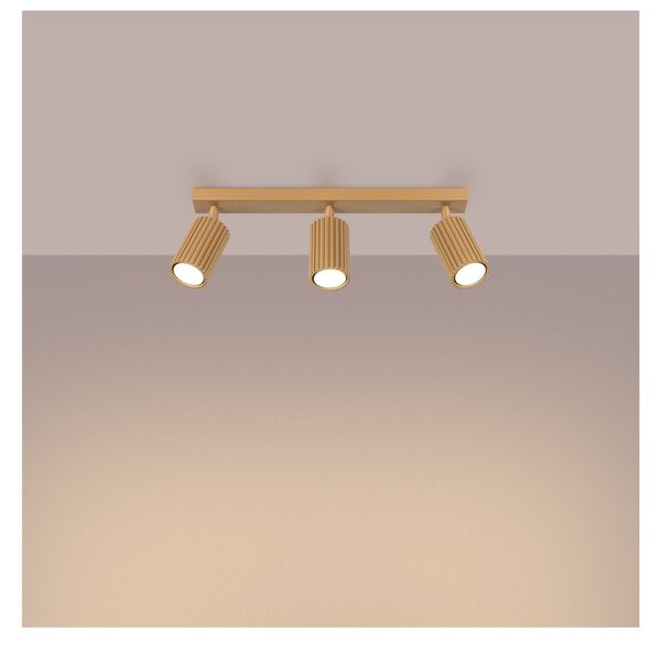 Faretto dorato 6,5x45 cm Gleam – Sollux