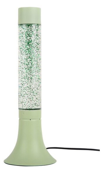Lampada da tavolo verde con paralume in vetro (altezza totale 37,5 cm) Astro Glittler – Leitmotiv