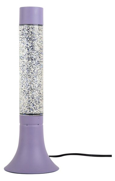Lampada da tavolo viola con paralume in vetro (altezza totale 37,5 cm) Astro Glittler – Leitmotiv