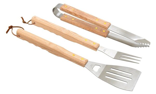 Set di 3 utensili per grigliare Wood - Cattara