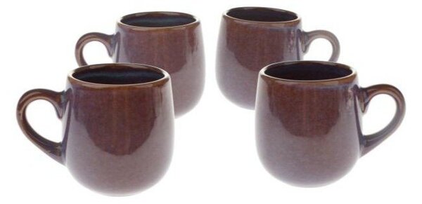 Tazze in set per espresso viola in ceramica 4 pz 100 ml – Dakls