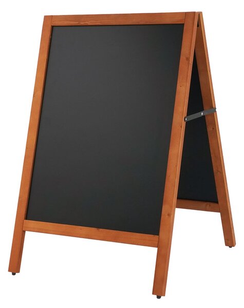 Lavagna a Cavalletto Magnetica 60x78 cm Cornice in Legno di Faggio Dark Wood