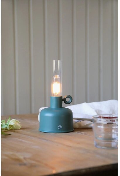 Lampada da tavolo LED verde scuro (altezza totale 22 cm) Astrid – Markslöjd