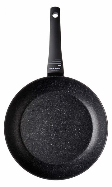 Padella Ø28 cm Antiaderente Induzione in Alluminio Effetto Pietra Moneta Yes (Zeus 2.0)