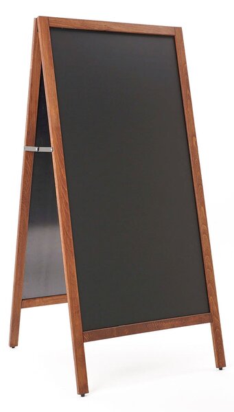 Lavagna a Cavalletto Magnetica 59x119 cm Cornice in Legno di Faggio Dark Wood