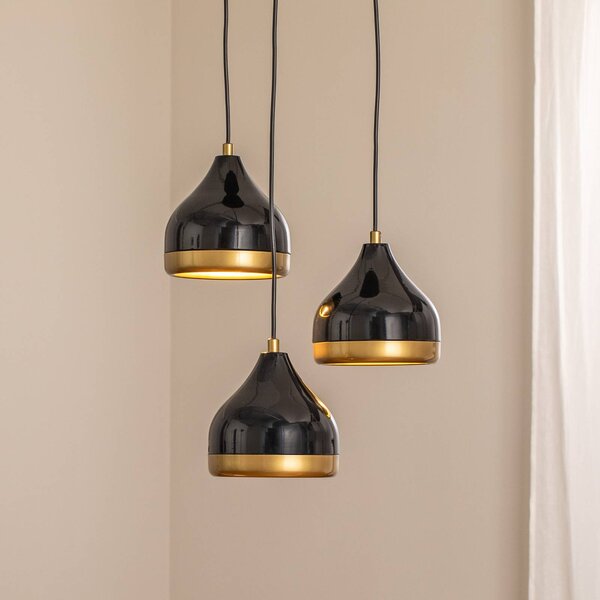 Lampada a sospensione Yildo Opviq, dimmerabile, Nero, Soggiorno / Sala da pranzo, Metallo, Moderno, Lampada a sospensione