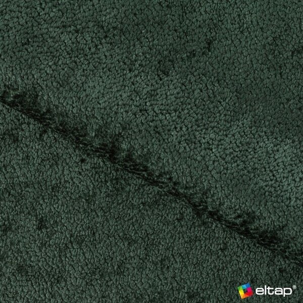 Divano angolare verde allungabile/con contenitore (con penisola a destra/a L) con rivestimento in bouclé Ferucce – ELTAP