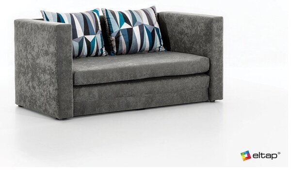 Divano grigio allungabile e rivestimento in ciniglia 132 cm Neva – ELTAP
