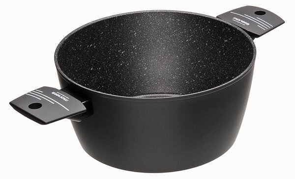 Casseruola Ø20 cm Antiaderente Induzione in Alluminio Effetto Pietra Moneta Yes (Zeus 2.0)