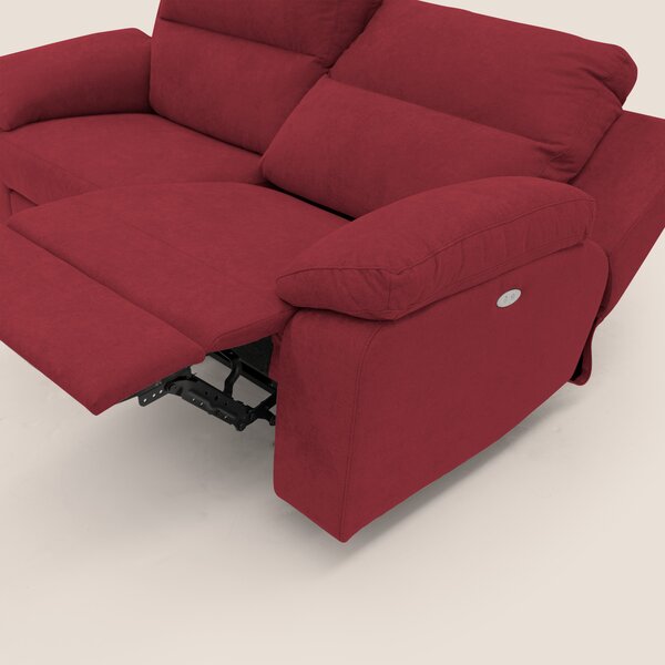 Romeo Divano relax con recliner elettrico in morbido tessuto impermeab