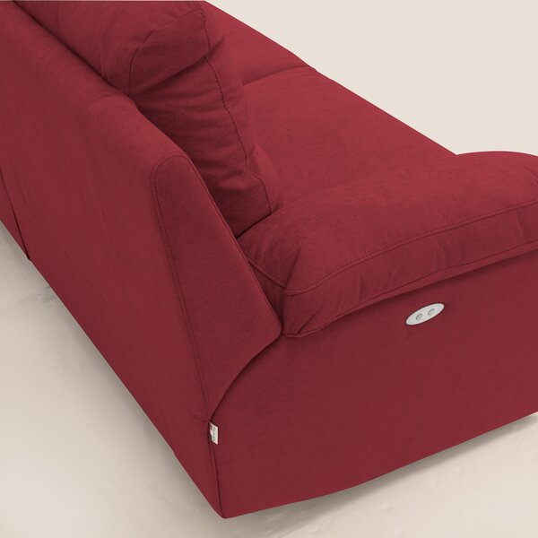 Romeo Divano relax con recliner elettrico in morbido tessuto impermeab