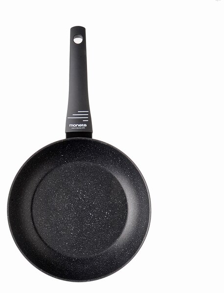 Padella Ø24 cm Antiaderente Induzione in Alluminio Effetto Pietra Moneta Yes (Zeus 2.0)