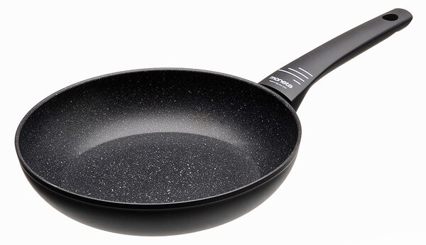 Padella Ø24 cm Antiaderente Induzione in Alluminio Effetto Pietra Moneta Yes (Zeus 2.0)