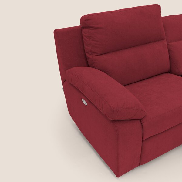 Romeo Divano relax con recliner elettrico in morbido tessuto impermeab