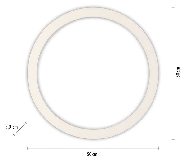PURE Plafoniera a LED Lines Round, dimmerabile, Alluminio / Grigio / Zincato, Soggiorno / Sala da pranzo, Alluminio, Moderno, Plafoniera LED