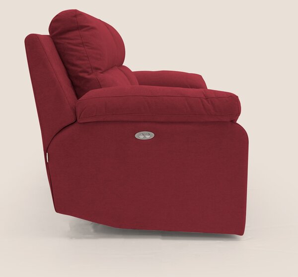 Romeo Divano relax con recliner elettrico in morbido tessuto impermeab