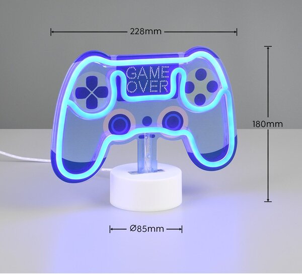 Lampada da tavolo per bambini blu Control – Reality