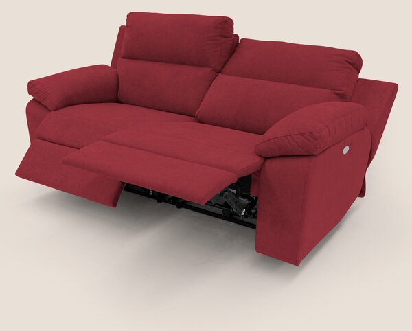 Romeo Divano relax con recliner elettrico in morbido tessuto impermeab