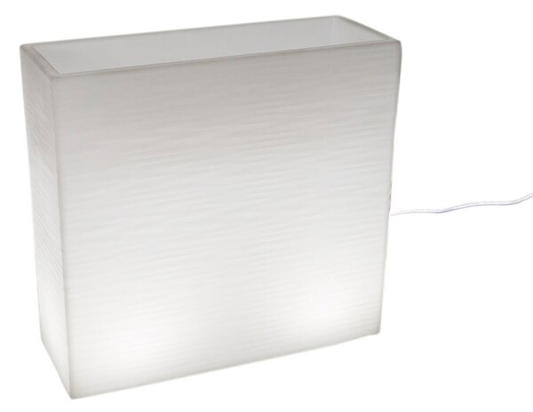 Vaso Luminoso da Esterno 79x74,7x29,1 cm In Polietilene Elegnace Led Bianco Neutro