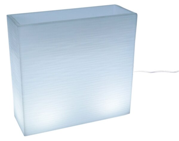 Vaso Luminoso da Esterno 79x74,7x29,1 cm In Polietilene Elegnace Led Bianco Freddo