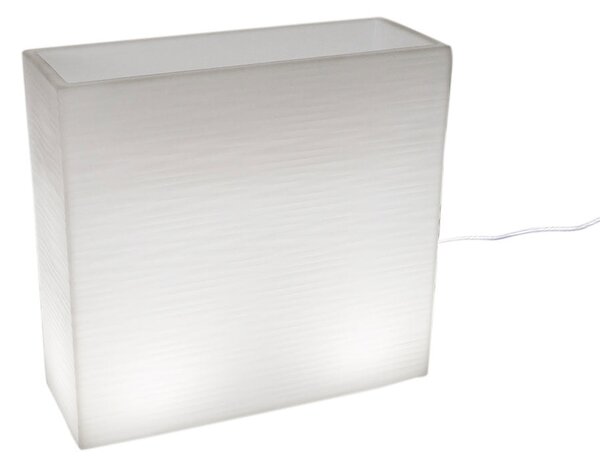 Vaso Luminoso da Esterno 79x74,7x29,1 cm In Polietilene Elegnace Led Bianco Neutro