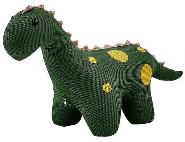 Sedia Poltrona per Bambini a Forma di Dinosauro 90x30x50 cm con Seduta Morbida Verde Scuro