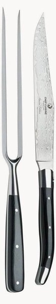 Set di 2 posate da carne in damasco Alice