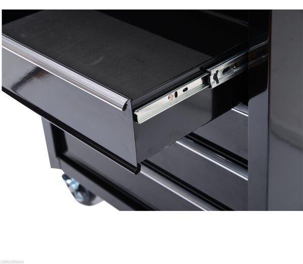 HOMCOM Cassettone per Utensili, Armadietto per Utensili, mobile, 5 cassetti, Acciaio, Nero | Aosom Italy