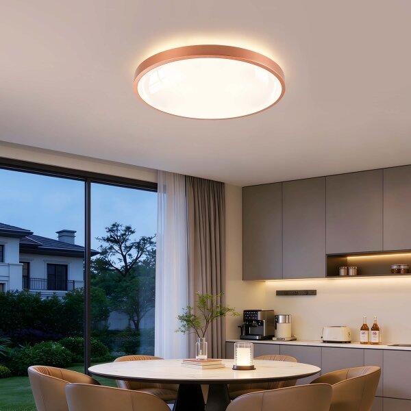 BRILAGI - Lampada LED dimmerabile GLASS POOL DOUBLE LED/60W/230V 50 cm ramata + telecomando