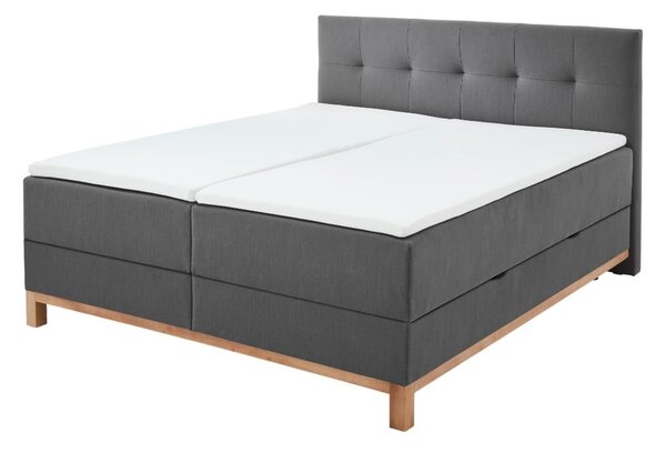Letto boxspring grigio scuro con contenitore 180x200 cm Catania - Meise Möbel