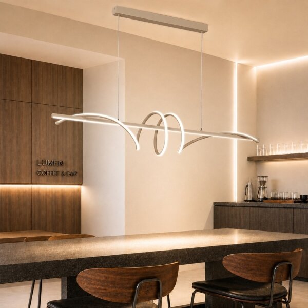 BRILAGI - lampadario LED dimmerabile a cavo SIGNATURE LED/50W/230V 120 cm beige + telecomando