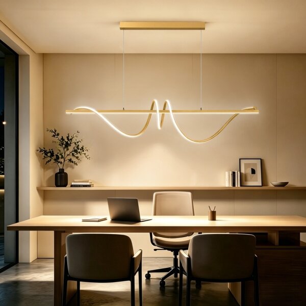 BRILAGI - Lampada LED dimmerabile a sospensione su cavo SIGNATURE LED/50W/230V 120 cm dorata + telecomando