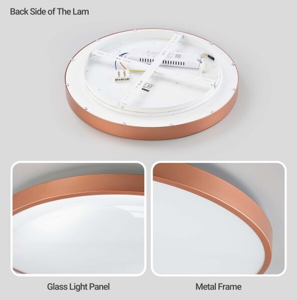 BRILAGI - Lampada LED dimmerabile GLASS POOL DOUBLE LED/60W/230V 50 cm ramata + telecomando