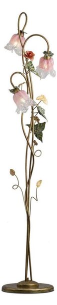 BRILAGI - Lampada da terra KATERINA 3xE14/40W/230V multicolore/bronzo/patina