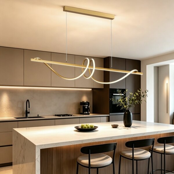 BRILAGI - Lampada LED dimmerabile a sospensione su cavo SIGNATURE LED/50W/230V 120 cm dorata + telecomando