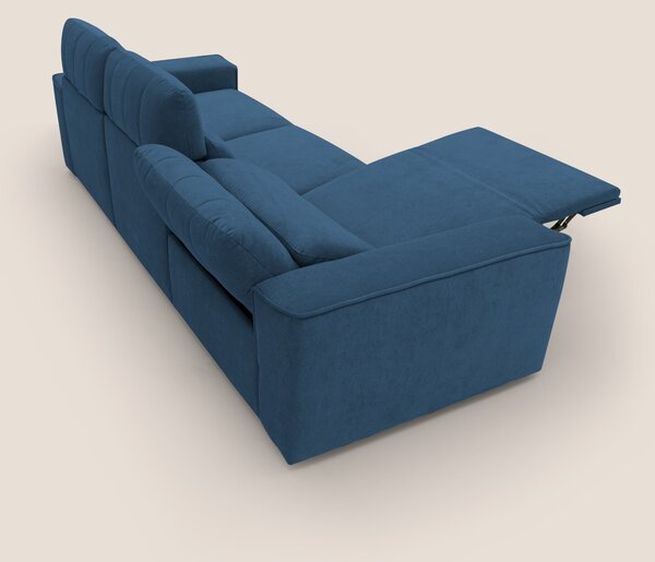 Clark Divano modulare 3 sedute con opzione relax elettrico in tessuto