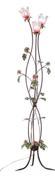BRILAGI - Lampada da terra ROSALIA 3xE14/40W/230V multicolore/bronzo/patina