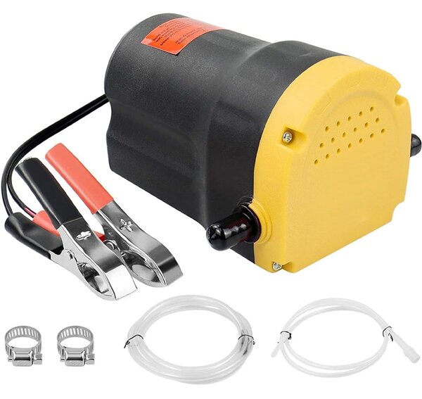 Pompa Estrattore 60W 12V per Aspirazione Olio Motore e Gasolio Auto e Moto