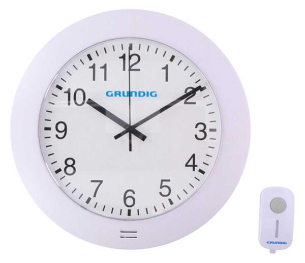 Orologio da Parete con Campanello Wireless Ø29 cm Grundig Bianco