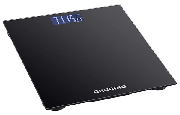 Bilancia Pesapersona Digitale Display LCD Design Slim Max 180Kg da Bagno Nero Grundig