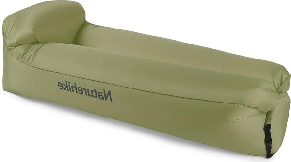 Divano gonfiabile - Divano portatile ad aria - Ideale per il relax all'aperto - Non richiede pompa - 180 x 70 cm - Verde