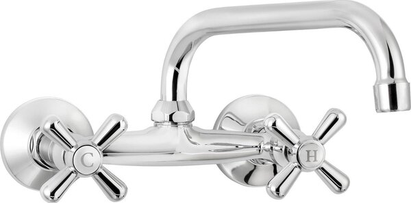 Miscelatore per lavabo cromato con bocchetta girevole