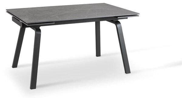Tavolo Allungabile 140/200x80x76 cm in Ceramica Dylan Nero Opaco