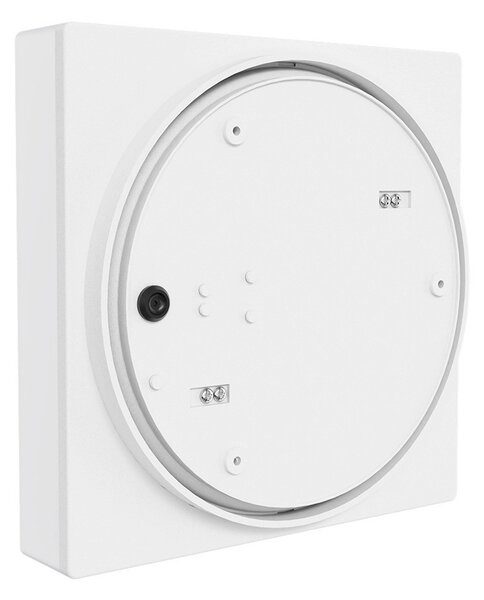Applique Quadrata sensore di Movimento 2xE27 a Luce Diffusa IP65 Bianca