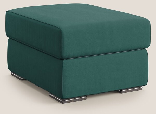 Sun pouf apribile contenitore in microfibra smacchiabile T11 petrolio