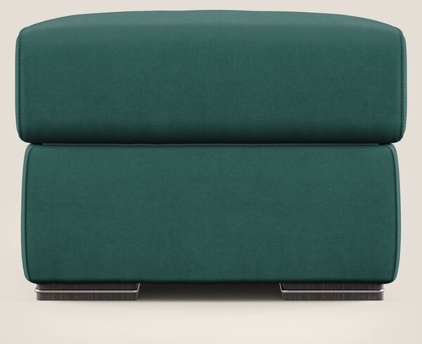 Sun pouf apribile contenitore in microfibra smacchiabile T11 petrolio