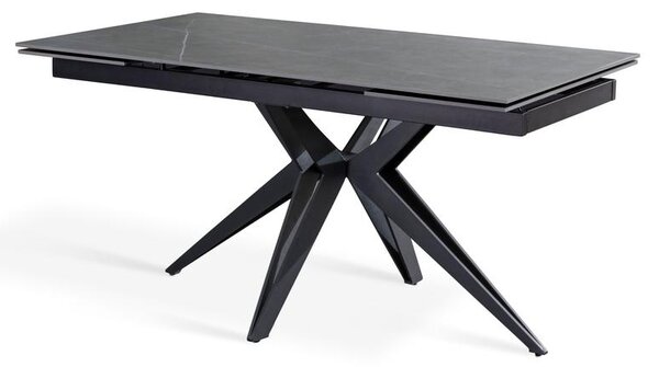 Tavolo Allungabile 160/240x90x76 cm in Ceramica Match 2 Grigio Opaco