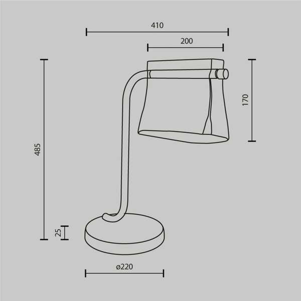 Maytoni Lampada da tavolo a LED Cabaret, Ottone / Oro, Soggiorno / Sala da pranzo, Metallo, Lampada da tavolo LED